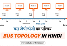 बस टोपोलॉजी का परिचय (Introduction to Bus Topology in Hindi)